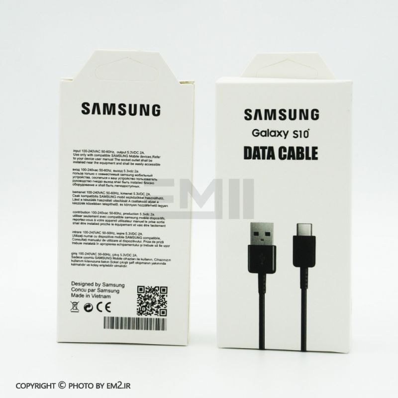 کابل TYPE-C S10 سامسونگ پکدار فست اورجینال