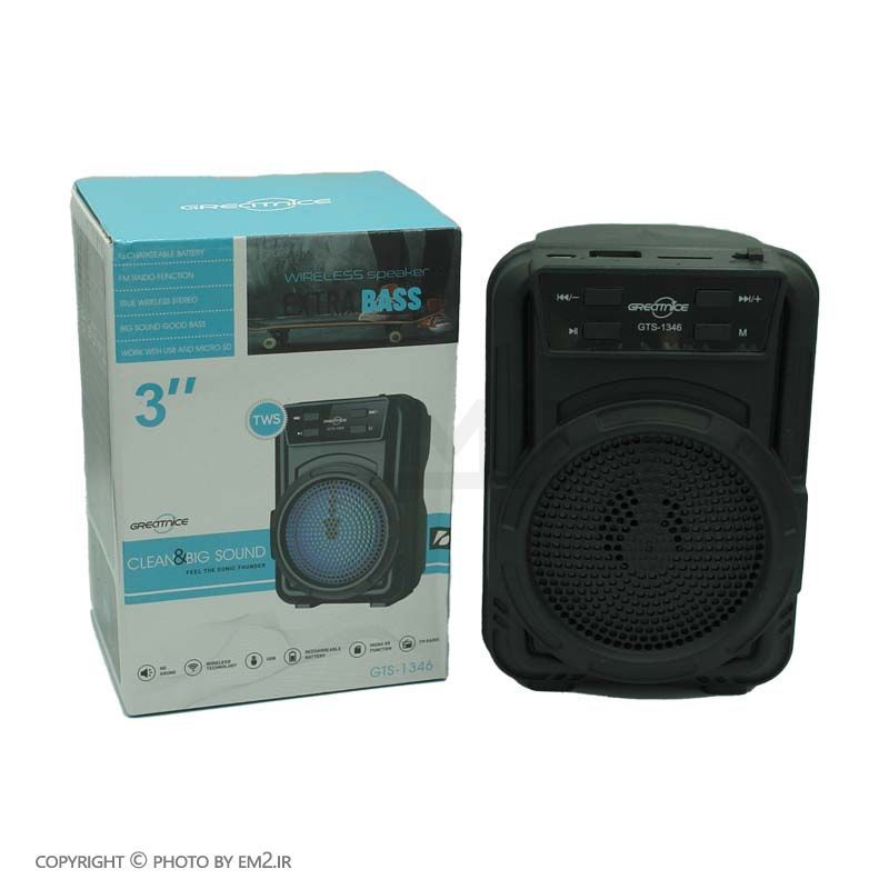اسپیکر بلوتوث 3 اینچ مدل GTS-1346