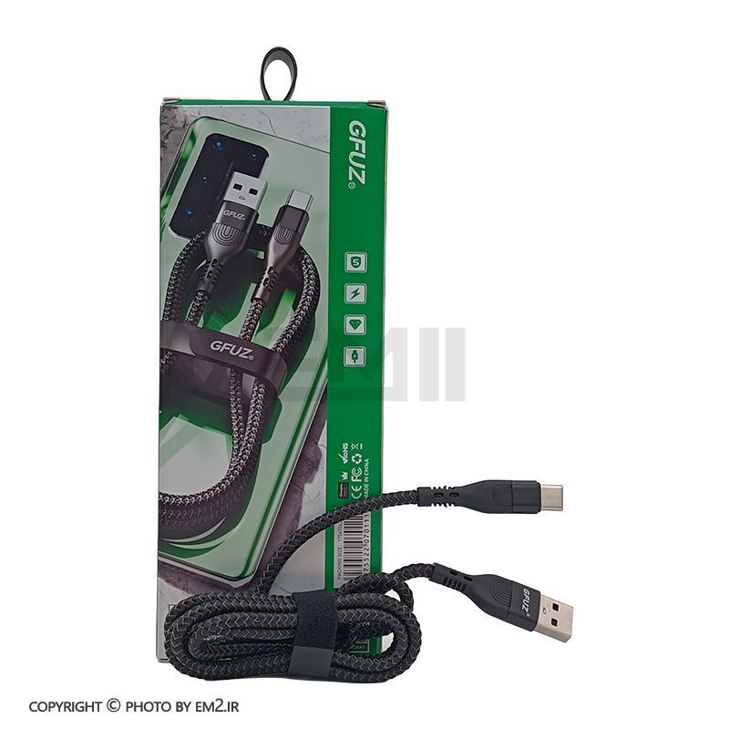 کابل TYPE-C فست GFUZ کنفی 3A مدل CA-130